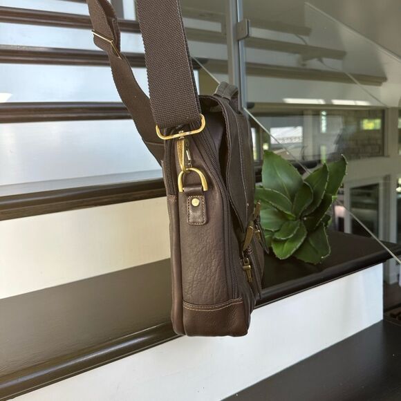 Samsonite genuine leather messenger briefcase business laptop bag luxurious - Picture 10 of 14